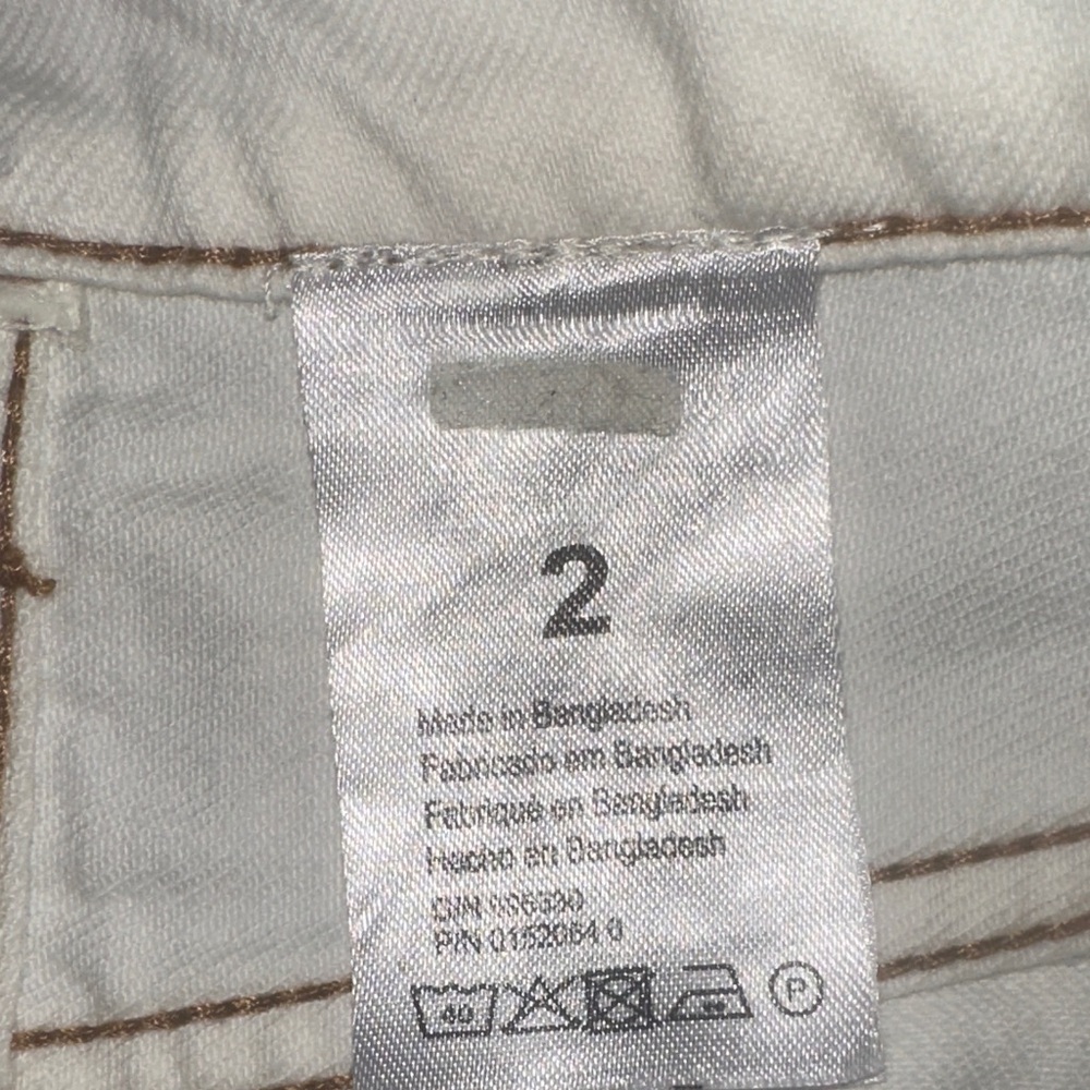 Esprit Cream Mini Skirt with Tan Fringe - Picture 5 of 5
